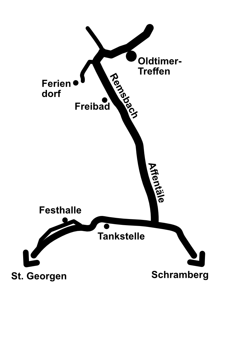 Wegbeschreibung zum Oldtimertreffen