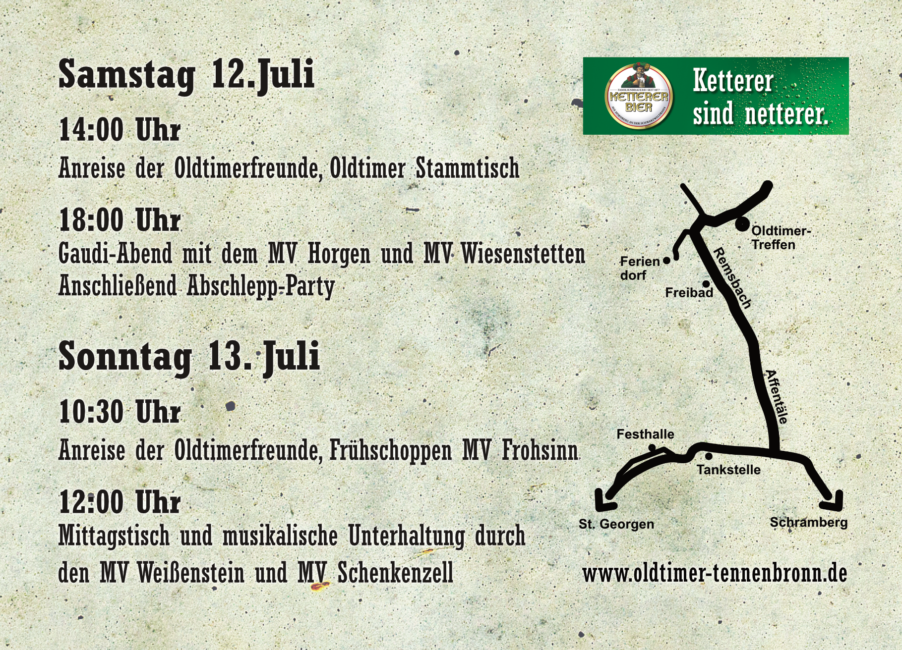 Flyer vom Oldtimertreffen 2025 Seite 2